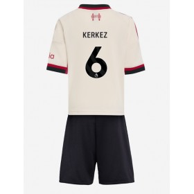Liverpool Milos Kerkez #6 Borta Kläder Barn 2025-26 Kortärmad (+ Korta byxor)